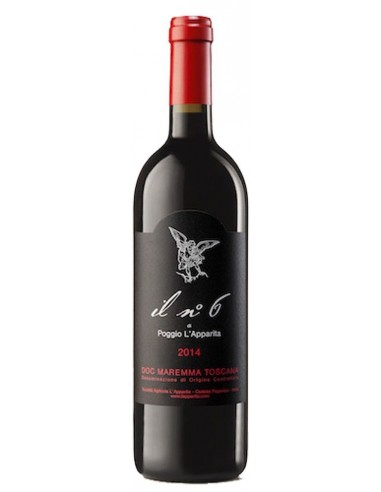 Vini Rossi - Maremma Toscana Rosso DOC Il N. 6 2014 - Poggio L'Apparita - Poggio l'Apparita - 1 Vini Rossi - Maremma Toscana Rosso DOC Il N. 6 2014 - Poggio L'Apparita - Poggio l'Apparita - 1