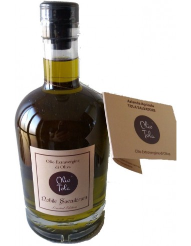 Olio Extravergine di Oliva - Olio Extra Vergine di Oliva DOP 'Nobile Saeculorum' (500 ml) 2017 - Olio Tola - Olio Tola - 1 Olio Extravergine di Oliva - Olio Extra Vergine di Oliva DOP 'Nobile Saeculorum' (500 ml) 2017 - Olio Tola - Olio Tola - 1