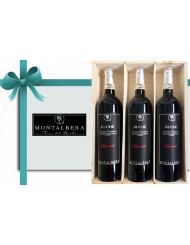 Vini Rossi - Cassetta Regalo Ruché Laccento 3 bottiglie - Montalbera - Montalbera - 1 Vini Rossi - Cassetta Regalo Ruché Laccento 3 bottiglie - Montalbera - Montalbera - 1