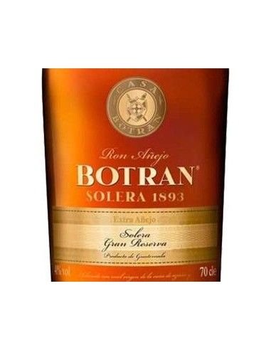 Ron de Guatemala 'Solera 1893' Gran Reserva 18 Years (700 ml. astucciato) Botran Botran - 3