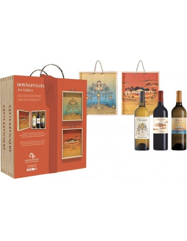 Art Gallery Wood box 3 bottles (Chiaranda' + Tancredi + Kabir) - Donnafugata Art Gallery Wood box 3 bottles (Chiaranda' + Tancredi + Kabir) - Donnafugata
