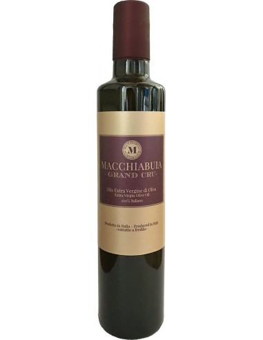 Olio Extra Vergine di Oliva 'Grand Cru' (500 ml.) 2018 - Macchiabuia Olio Extra Vergine di Oliva 'Grand Cru' (500 ml.) 2018 - Macchiabuia
