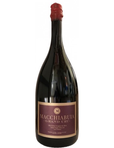 Olio Extra Vergine di Oliva 'Grand Cru' (1,5 L) cassetta in legno 2018 - Macchiabuia Olio Extra Vergine di Oliva 'Grand Cru' (1,5 L) cassetta in legno 2018 - Macchiabuia