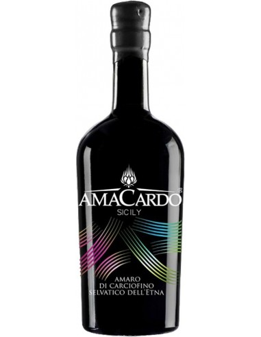 'Black' Amaro di Carciofino Selvatico dell'Etna (500 ml) - Amacardo 'Black' Amaro di Carciofino Selvatico dell'Etna (500 ml) - Amacardo