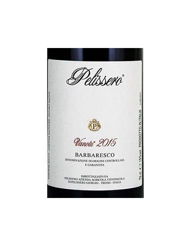 Red Wines - Barbaresco DOCG 'Vanotu' 2015 (750 ml.) - Pelissero - Pelissero - 2