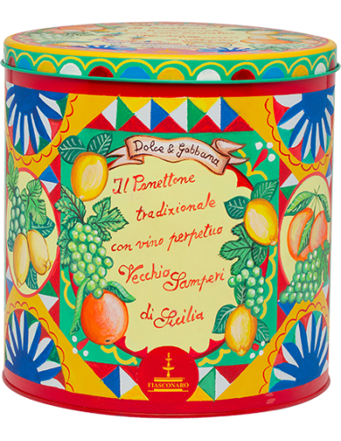 Dolce & Gabbana Panettone Perpetual Wine Old Samperi Limited Edition (1 Kg.) - Fiasconaro Dolce & Gabbana Panettone Perpetual Wine Old Samperi Limited Edition (1 Kg.) - Fiasconaro