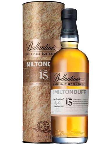 Whiskey - Single Malt Scotch Whisky 'Miltonduff' 15 Years Old  (700 ml.) - Ballantine’s - Ballantine's - 1