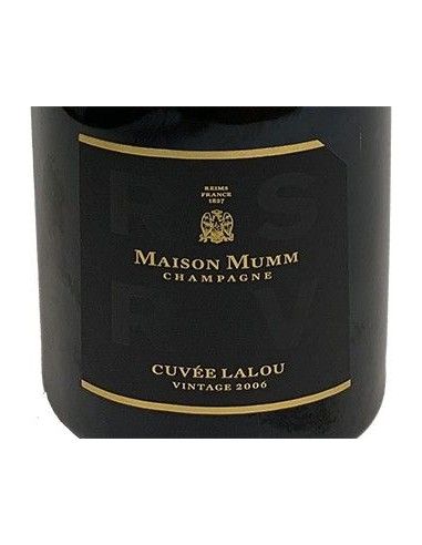 Champagne AOC Brut 'RSRV Cuvee Lalou' Millesime' 2006 (750 ml. coffret de luxe) G.H. Mumm Mumm - 3