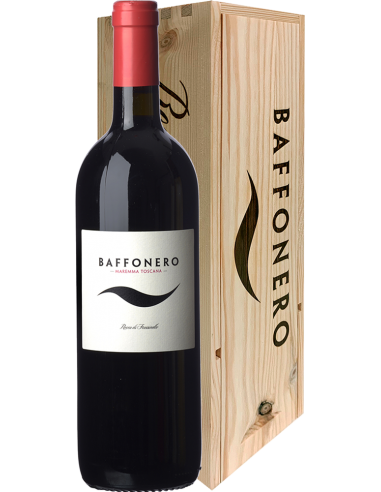 Red Wines - Maremma Toscana Merlot IGT  'Baffo Nero' 2014 (750 ml. wooden box) - Rocca di Frassinello - Rocca di Frassinello - 1