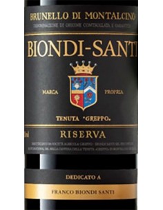Vini Rossi - Brunello di Montalcino Riserva DOCG Tenuta Greppo 2012 (750 ml.) - Biondi Santi - Biondi Santi - 2