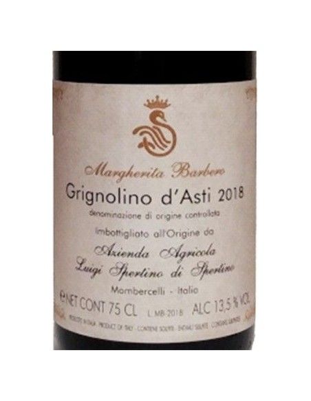 Grignolino d'Asti DOC 'Margherita Barbero' 2018 (750 ml.) Luigi Spertino Luigi Spertino - 2