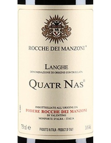 Vini Rossi - Langhe Rosso DOC 'Quatr Nas' 2012 (750 ml.) - Rocche dei Manzoni - Rocche dei Manzoni - 2