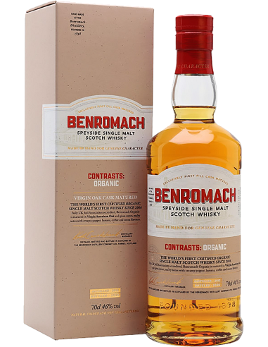 Whiskey - Single Malt Scotch Whisky Speyside 'Organic 2012' (700 ml. boxed) - Benromach - Benromach - 1