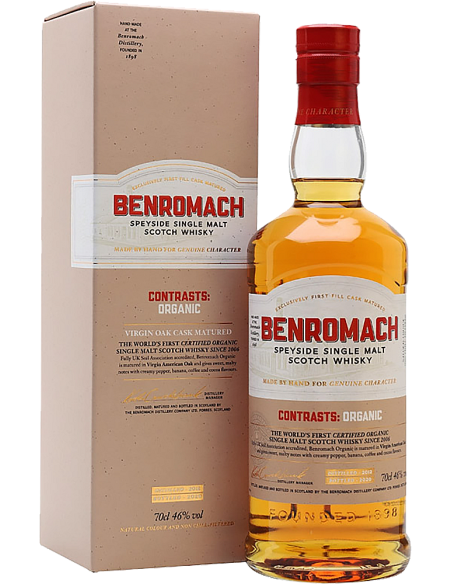 Single Malt Scotch Whisky Speyside 'Organic' 2012 (700 ml. mit etui) Benromach Benromach - 1