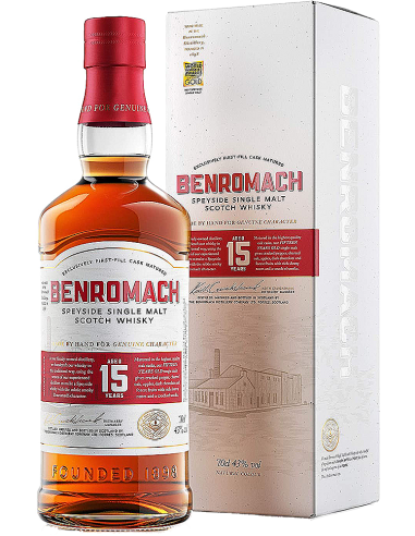 Whisky Single Malt - Single Malt Scotch Whisky Speyside '15 Years Old' (700 ml. astuccio) - Benromach - Benromach - 1