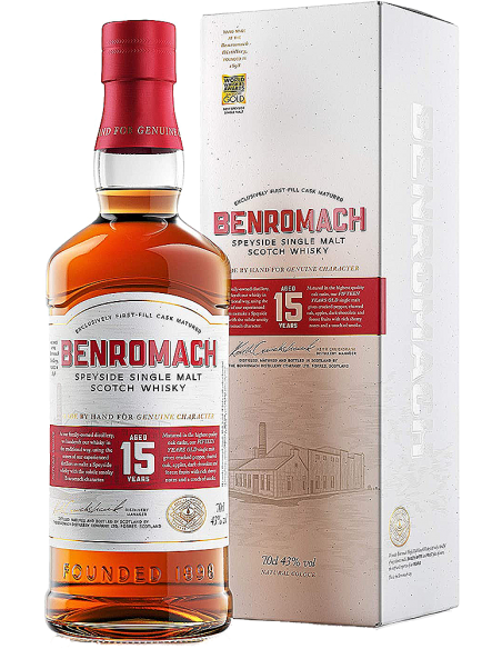 Single Malt Scotch Whisky Speyside 15 Jahre (700 ml. mit etui) Benromach Benromach - 1