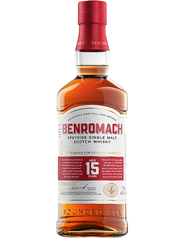 Whiskey Single Malt - Single Malt Scotch Whisky Speyside '15 Years Old' (700 ml. boxed) - Benromach - Benromach - 2