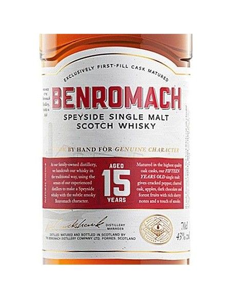 Single Malt Scotch Whisky Speyside 15 Years (700 ml. astucciato) Benromach Benromach - 3 Single Malt Scotch Whisky Speyside 15 Years (700 ml. astucciato) Benromach Benromach - 3