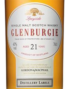 Whiskey Single Malt - Single Malt Scotch Whisky 'Glenburgie' 21 Years Old (700 ml. boxed) - Gordon & Macphail - Gordon & Macphai
