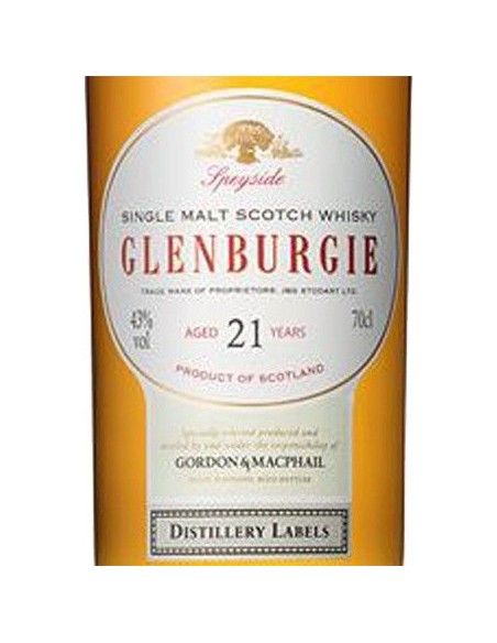 Single Malt Scotch Whisky 'Glenburgie' 1998 Distillery Labels 21 Years (700 ml. astucciato) Gordon & Macphail Gordon & Macphail  Single Malt Scotch Whisky 'Glenburgie' 1998 Distillery Labels 21 Years (700 ml. astucciato) Gordon & Macphail Gordon & Macphail