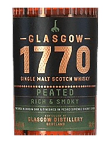 Whiskey - Single Malt Scotch Whisky 'Peated' (500 ml. boxed) - 1770 Glasgow - 1770 Glasgow - 3