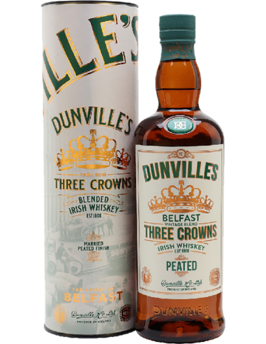 Whisky Torbato - Irish Whiskey 'Three Crowns Peated' (700 ml. astuccio) - Dunvilles - Dunvilles - 1