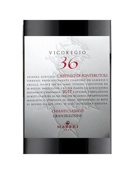 Chianti Classico Gran Selezione DOCG 'Vicoregio 36' 2017 (750 ml.) Mazzei Mazzei - 2