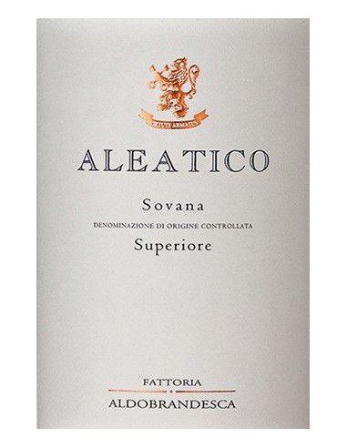 Red Wines - Aleatico 'Sovana' DOC Superiore Fattoria Aldobrandesca 2019 (500ml) - Antinori - Antinori - 2